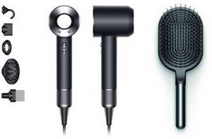 Dyson SET Supersonic Haartrockner + Paddlebrush schwarz/nickel 