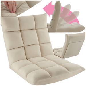 Tectake ® Relaxsessel , 2 in 1 als Sessel oder Liege, gepolstert, mit Samtbezug, stabiles Stahlgestell, 108 x 57 x 13,5 cm 