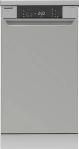 Sharp Standgeschirrspüler QW-NS1DF47DS-DE, 10 Maßgedecke, Aquastop 