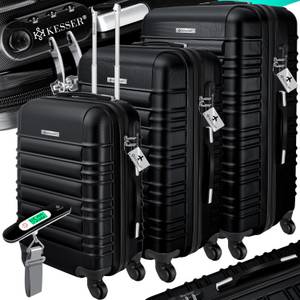 Kesser ® 3er Reisekoffer Set Trolley Hartschale Flugzeugkoffer Kabinentrolley Hartschalenkoffer Koffer M-L-XL 