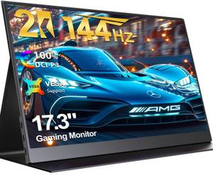 UPERFECT Tragbarer Monitor, Gaming Monitor Portabler Monitor (43,94 cm/17.3 