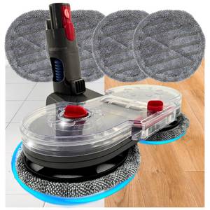 Maxorado Bodendüse Wischaufsatz für Dyson Staubsauger 4 Pads Wischdüse V7 V8 V10 V11 V15, Zubehör für Akku Sauger Zubehör, (Wischen und Saugen, 5-tlg), Ersatzteil Bodendüse Wischmopp Fuß 