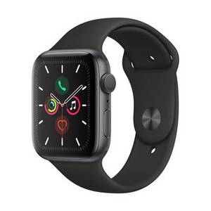 Apple Watch Series 5 Renewed (Grade A) () watchOS 6 Spacegrau, Schwarz 