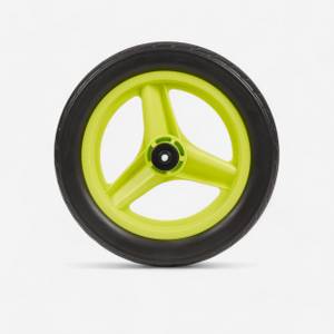 Btwin Vorderrad 10 Zoll Laufrad Runride grün mit schwarzem Reifen 
