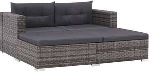 Vidaxl Gartensofa-Set 8-tlg. Poly Rattan grau (44427) Loungeset