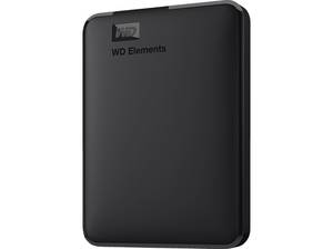  WD Elements™ Festplatte, 4 TB HDD, 2,5 Zoll, extern, Schwarz USB Festplatte