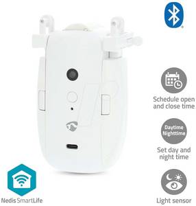 Nedis N BTMC20WT1PC - Vorhangsteuerung, Bluetooth, für U-Schiene 