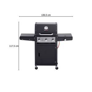 Grandhall Gasgrill Xenon 3 Black 