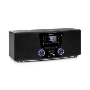 Auna »Stockton Micro Stereosystem 20W max. DAB+ UKW CD-Player BT OLED schwarz« Stereoanlage (DAB+, UKW-Radio, 20 W) 