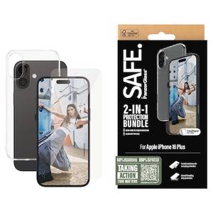 Panzerglass SAFE. by  2-in-1 Schutz Set TPU Case + Glas iPhone 16 Plus Transparent 