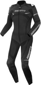 Bogotto Motowear Bogotto Misano Damen 2tlg. schwarz/grau Lederkombi