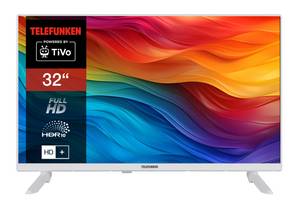 Telefunken XF32TO750S-W LCD-LED Fernseher (80 cm/32 Zoll, Full HD, Smart TV powered by TiVo, Smart TV powered by TiVo, HDR, Triple-Tuner, 6 Monate HD+ inkl) 