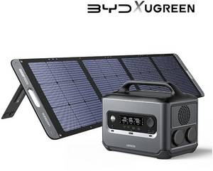 Ugreen PowerRoam GS1200 (1200W) Bundle inkl. Solar Panel 200W 