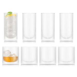 Bodum Gläser-Set  Doura Bar doppelwandige Gläser 8 tlg. 