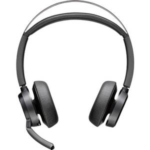 POLY Voyager Focus 2-M USB-C-Headset incl. Ladestation + Adapter USB-C/ -A, MS-Teams kompatibel 