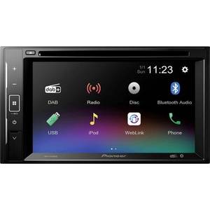 Pioneer AVH-A240DAB Doppel-DIN Moniceiver Anschluss für Lenkradfernbedienung, Anschluss für Rückfahrkamera, Bluetooth®-Freisprecheinrichtung, DAB+ Tuner 