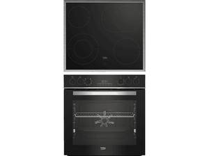  BEKO BBUM13329XS, Einbauherdset (Glaskeramikkochfeld, A, 72 Liter) 