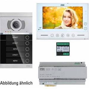 Grothe 80459 Video-Türsprechanlage 2-Draht, WLAN Komplett-Set Schwarz 