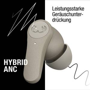 Hama 221567 Twins Rise tw In-Ear Bluetooth Kopfhörer kabellos 8 h Laufzeit IPX4 (Beige) (Beige) (Versandkostenfrei) 