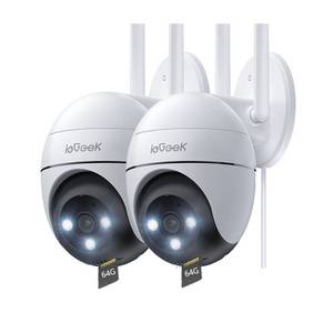 Iegeek Überwachungskamera 2 Stück Überwachungskamera Aussen 