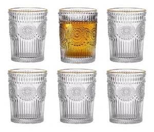 KESSMANN Gläser-Set Gläser-Set 300ml Teeglas Glas Kristallglas Set Tasse Geschenkset, Kristallglas, Getränkeglas Teegläser Allzweckgläser Glas Tee, Eistee, Säfte 