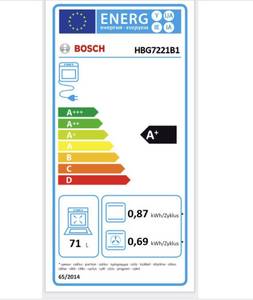 Bosch Backofen »HBG7221B1 Serie 8, Einbau-Backofen, 60 x 60 cm, Schwarz,EEK:A+« 