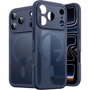 LuxusKollektion Smartphone-Hülle Handyhülle iPhone 17 Pro MagSafe Kameraschutz stoßfest Dunkelblau 