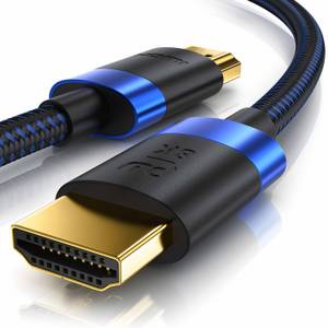Primewire - 3m High Speed 8K HDMI Kabel 2.1 mit Ethernet ARC 3D 4K Ultra HD 7680x4320 @ 120 Hz PS4 360 TV OLED PC Laptop Beamer Monitor - Schwarz/Blau 
