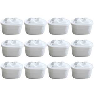 Trade-Shop Wasserfilter 12x für Bosch Tassimo Charmy (T55), Fidelia+ (T65) TC6 TKA6 TW6 TWK6, Zubehör für Wasserkrugfiltern Wasserfilter-Kannen / Kaffeemaschinen, Filterkartuschen / Wasser-Filter / Filterpatrone für sauberes Wasser 