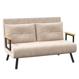 Homcom Schlafsofa mit Sitzkissen grau 102L x 73B x 81H cm 