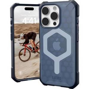  Urban Armor Gear Essential Armor MagSafe Case Backcover Apple iPhone 16 Pro Blau, Transparent MagSafe kompatibel 