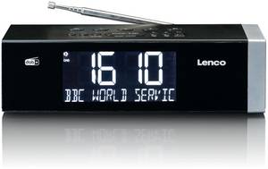 Lenco CR-640BK Uhrenradio schwarz/silber 