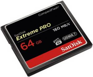 Sandisk CompactFlash 64GB Extreme Pro (SDCFXPS-064G-X46) CF Karte