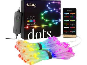  TWINKLY TWD400STP-TEU DOTS mit 400 LED, WLAN, IP44 Lichterketten, Schwarz, RGB