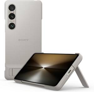 Sony Xperia Stand Cover (Xperia 1 VI) Silber Handy-Case