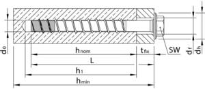 Heco MULTI-MONTI-plus SS A4 mit Scheibe blank Spitze phosphatiert 10x85 25 Stück (56619) Sechskantschraube