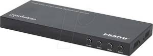 Manhattan 208406 - 4K 30Hz 4-Port HDMI Multiviewer Switch 