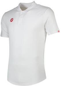 Castelli Race Day Short Sleeve Polo (White) Men Radtrikot kurzarm