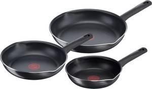 Tefal Pfannen-Set »B56490 Day By Day On«, Aluminium, (Set, 3 tlg.), Titanium Antihaftversiegelung, Thermo-Signal Temperaturanzeiger, tiefe Form, Ausgießer, hergestellt in Frankreich, 20/24/28 cm 