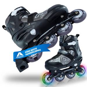 Apollo Champion größenverstellbare Inline-Skates für Kinder & Erwachsene mit LED Rollen 