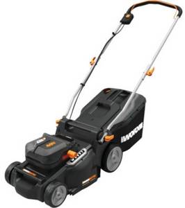 Worx NITRO WG737E inkl. 2x4Ah Akkus und Ladegerät Akku-Rasenmäher