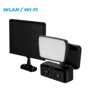LUVISION WLAN LED Flutlicht Solarleuchte Überwachungskamera Lampe mit Bewegungsmelder 