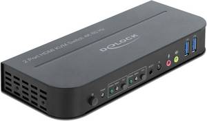 Delock HDMI KVM Switch 4K 60 Hz mit USB 3.0 und Audio HDMI-KVM-Switch