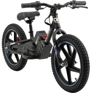 Actionbikes Motors Elektro-Laufrad, 16 Zoll, Kinder-Balance-Bike m. 250 Watt, Scheibenbremsen, 3 Geschwindigkeitsstufen (Blau) 