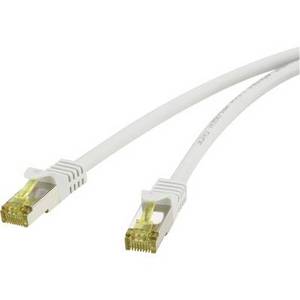 Renkforce RJ45 RF-4149876 Netzwerkkabel, Patchkabel CAT 6a (Rohkabel CAT 7) S/FTP 15.00m Grau mit Ra 