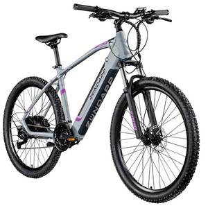 ZÜndapp Zündapp Z808 E-Mountainbike für Damen und Herren ab 170 cm E Bike 27,5 Zoll EMTB Hardtail Pedelec Fahrrad Elektrofahrrad... 48 cm, silber/lila 