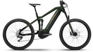 Haibike AllTrail 4 (2022) matt green metal/gold black Elektro-Mountainbike