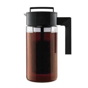 ibettertec Filterkaffeemaschine Cold Brew Kaffeemaschine 64 oz,2-Quart Weithals-Kaltbrühkaffeebereiter, mit Edelstahl-Kaltbrühfilter–Mason Jar Krug mit Deckel 