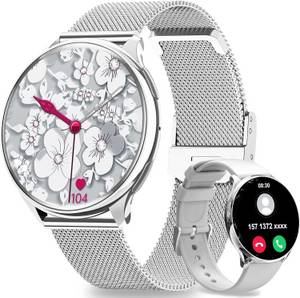 fitonyo Smartwatch (1,32 Zoll, Android iOS), Damen mit telefonfunktion...