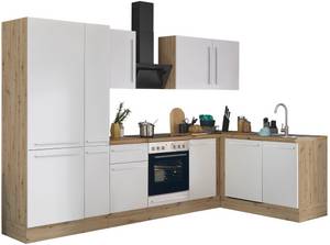 Kochstation Winkelküche, Breite 310 cm, Softclose für Türen und Schubkästen, FSC-Mix 70% 
